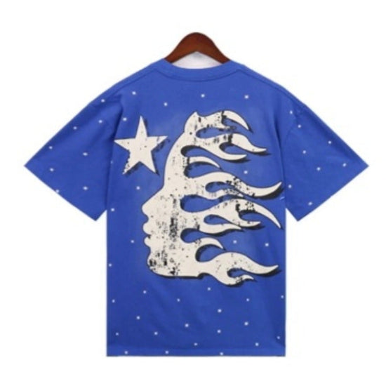 Hell Core Logo Gel T-Shirt Blue