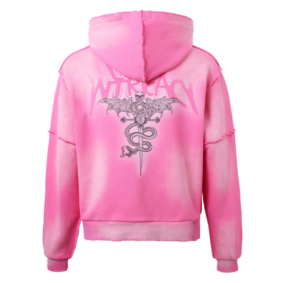 RHINESTONE ZIP HOODIE
