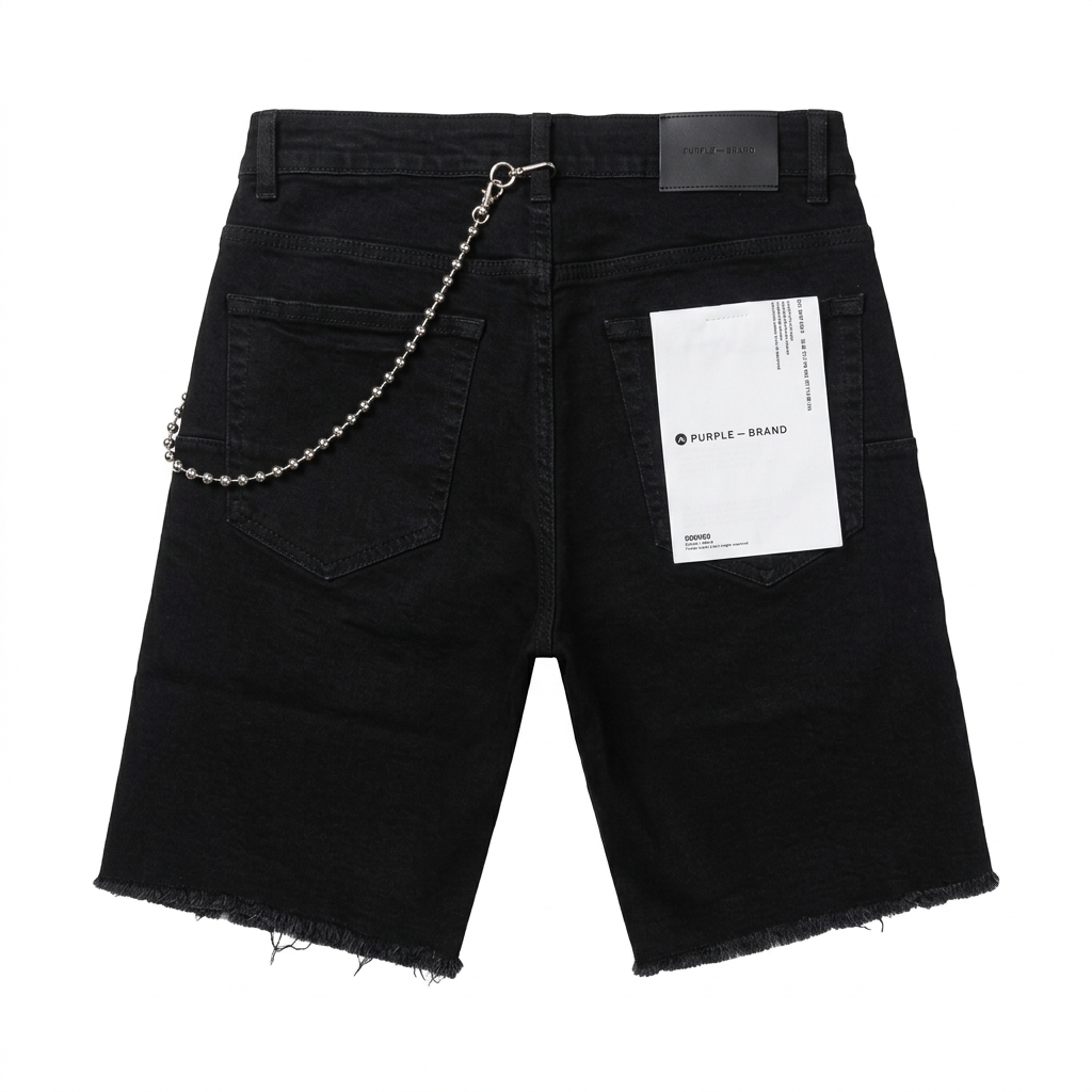 Purple short black