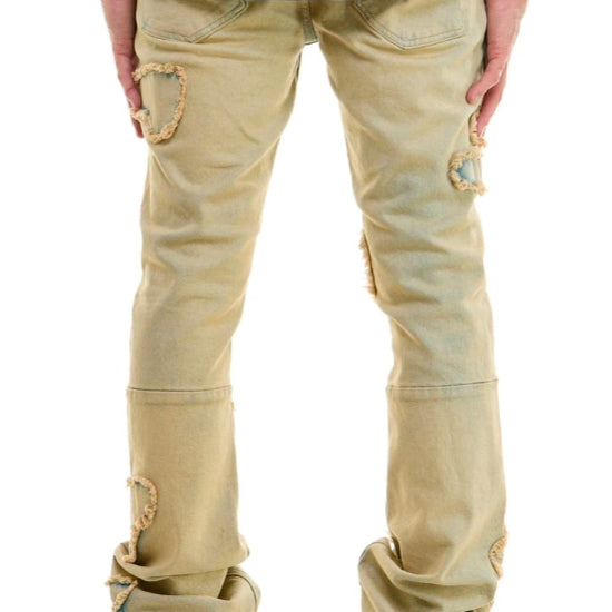 Wave flare jeans