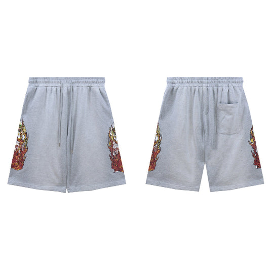 Who Decides War Flame Glass Shorts Grey