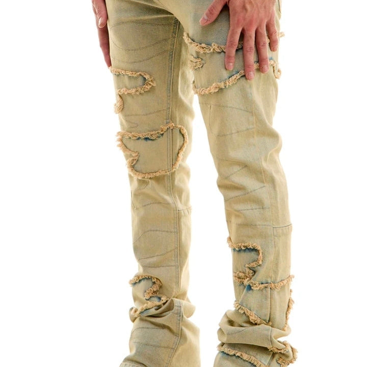 Wave flare jeans