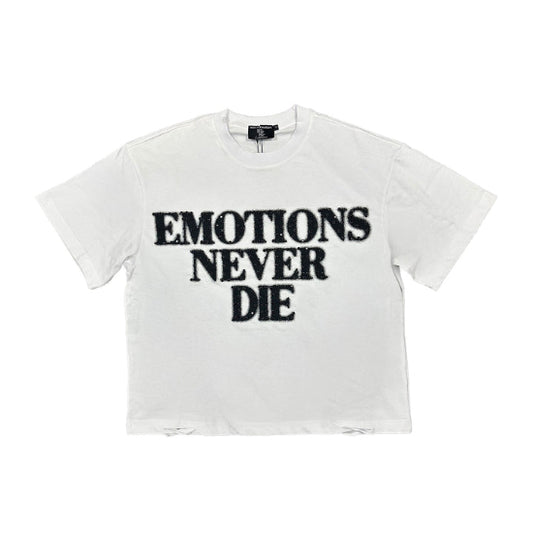 NEVER DIE RHINESTONE END TEE