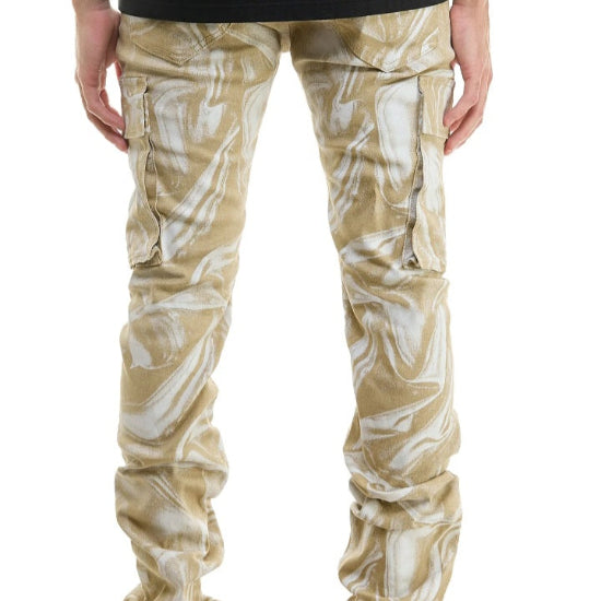 STACKED DOUBLE CARGO PANTS