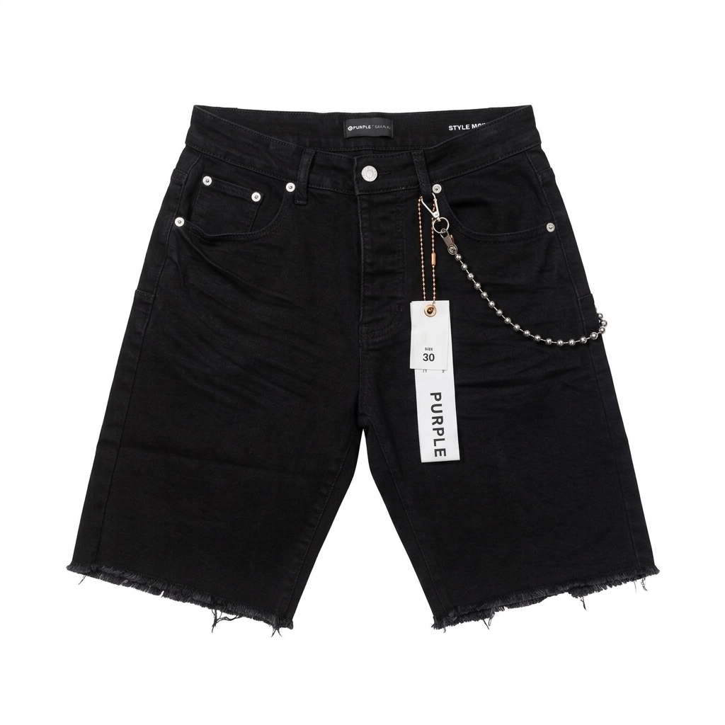 Purple short black