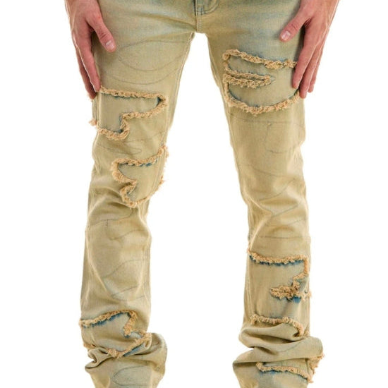 Wave flare jeans